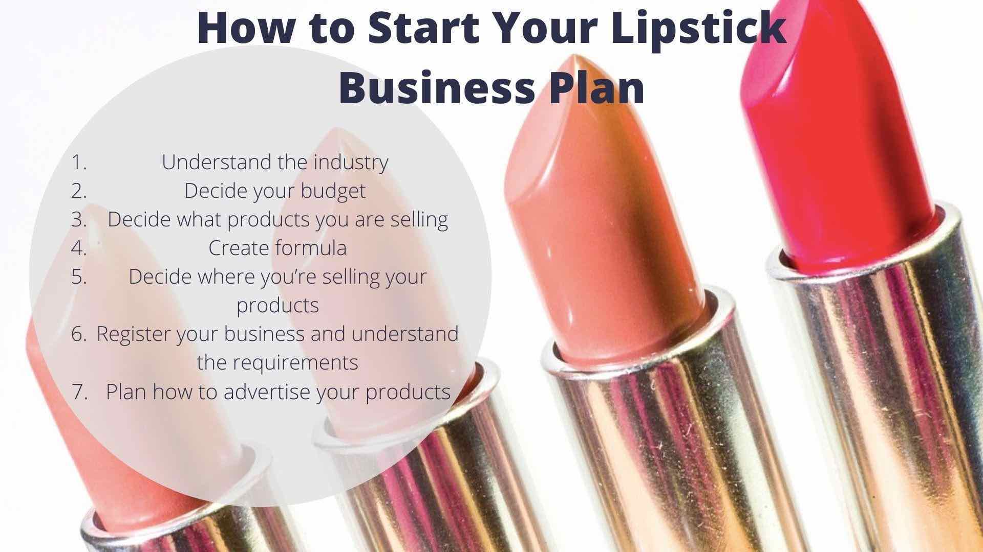 How to start your own lipstick business